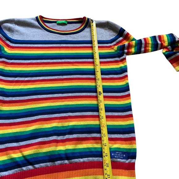 United Colors Of Benetton Multicolor Striped Crewneck Sweater - Picture 5 of 9